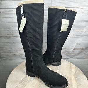 Dr. Scholls New Start Womens Wide Calf Boots Size 9.5 Black Knee High Boots New